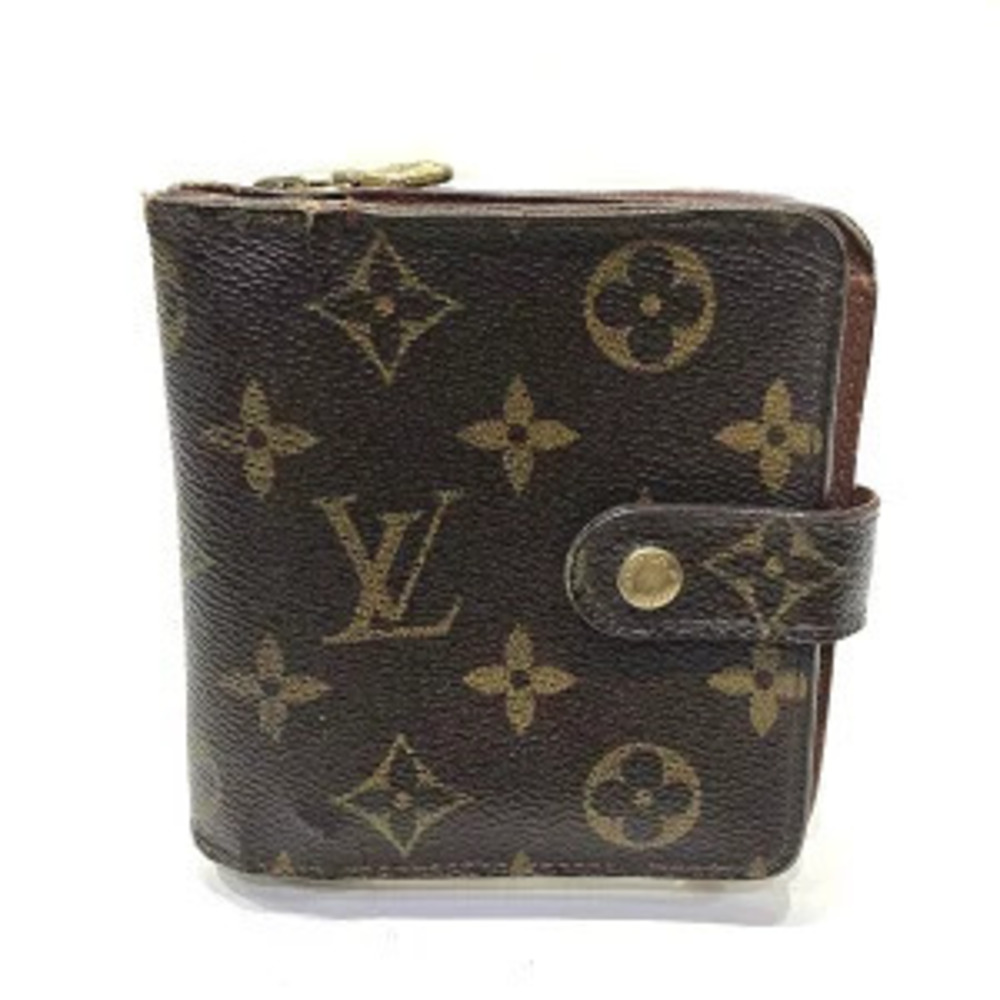 Louis Vuitton Monogram Compact Zip Bi fold Wallet